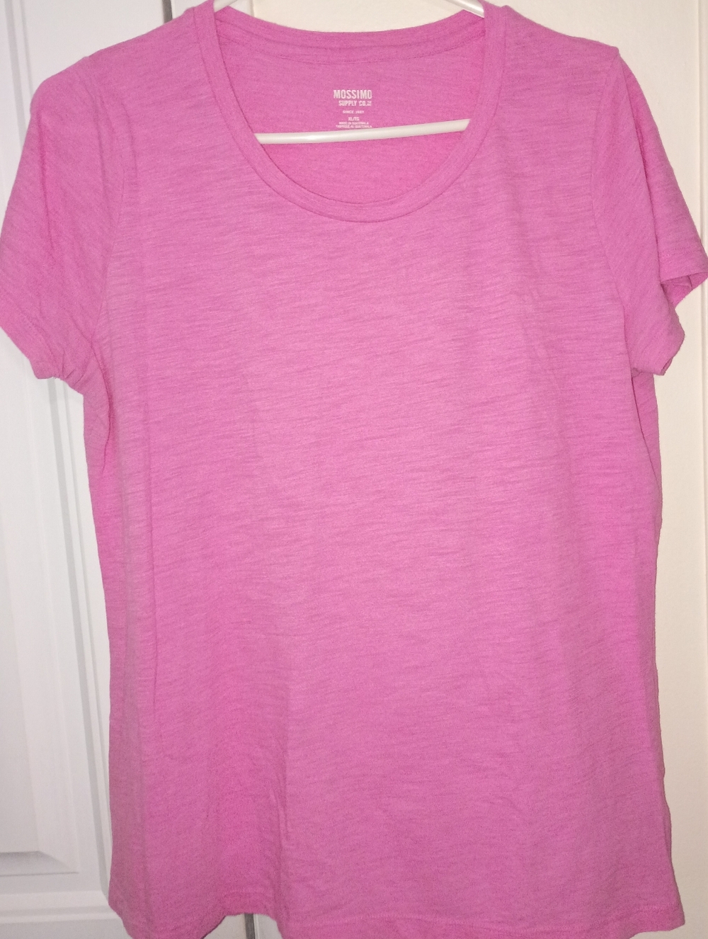 Mossimo Supply Co. Short Sleeve Crewneck Tee in Bright Pink